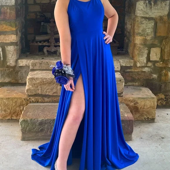 amarra royal blue prom dress Amarra 89080 main image 1
